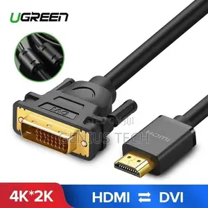 Ugreen Hdmi To Dvi Cable Male To Male Black 1m – Hd106 / Ug-30116