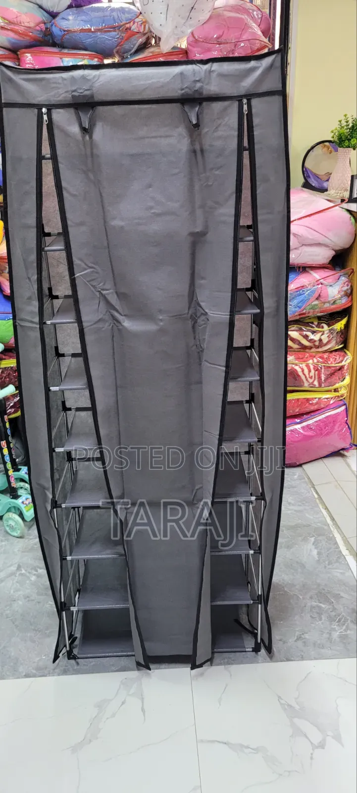 Multi-Layer Shoe Rack With Dustproof Cover - Home Organizer