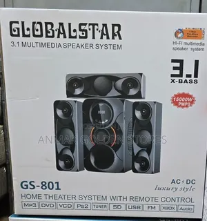 3.1ch Globalstar Home Theater System With Remote Control Woofer Syster