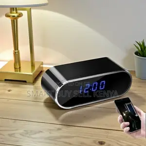 Ultra Clear FHD Recording 1080p Alarm Table Clock Hidden Spy Camera