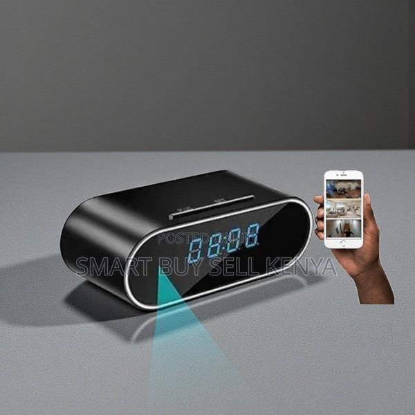 Battery Powered Hidden Security Alarm Table Clock Hidden Spy Camera