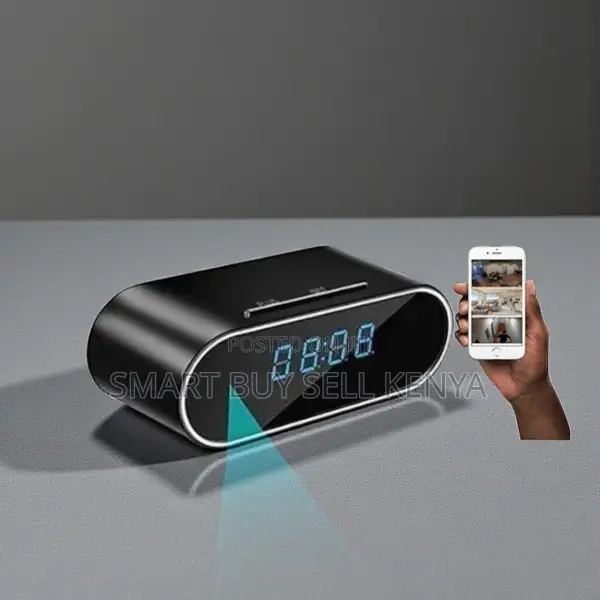 Battery Powered Hidden Security Alarm Table Clock Hidden Spy Camera