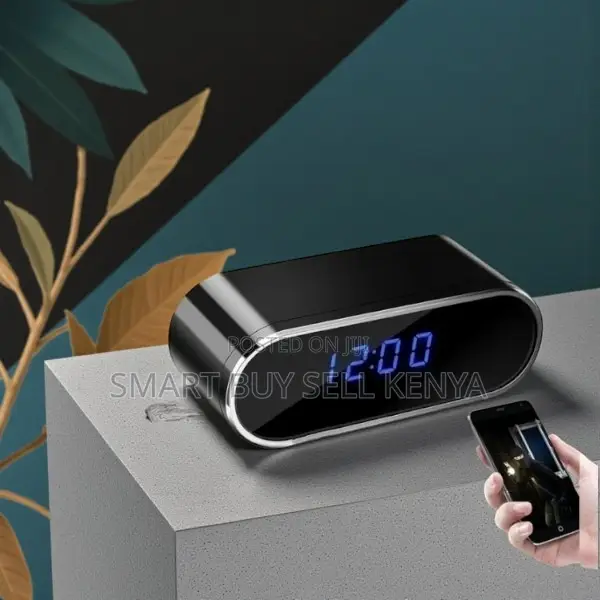Motion Alert Home Security 1080p Alarm Table Clock Hidden Spy Camera
