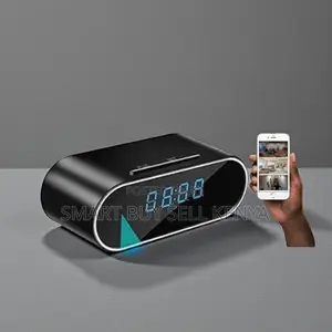 Low Power Smart Monitoring 1080p Alarm Table Clock Hidden Spy Camera