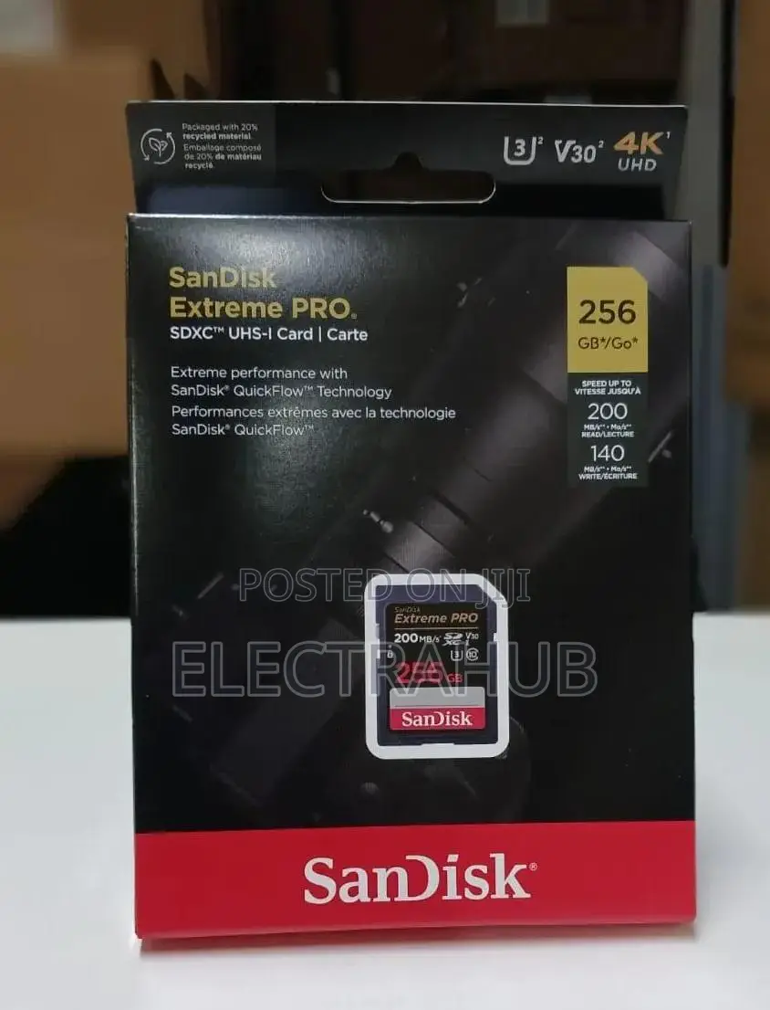 Sandisk Extreme Pro 256gb Uhs Sd Card Brand New Sealed