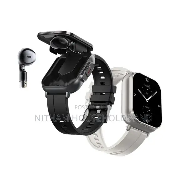 Smart Watch With Pods - Black/White