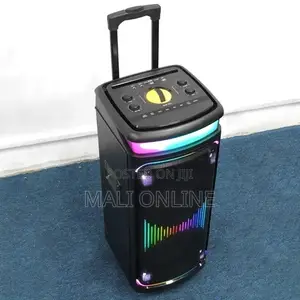 Sayona 20000w Portable Party Speaker 8" Woofer With 2 Wireless Mics