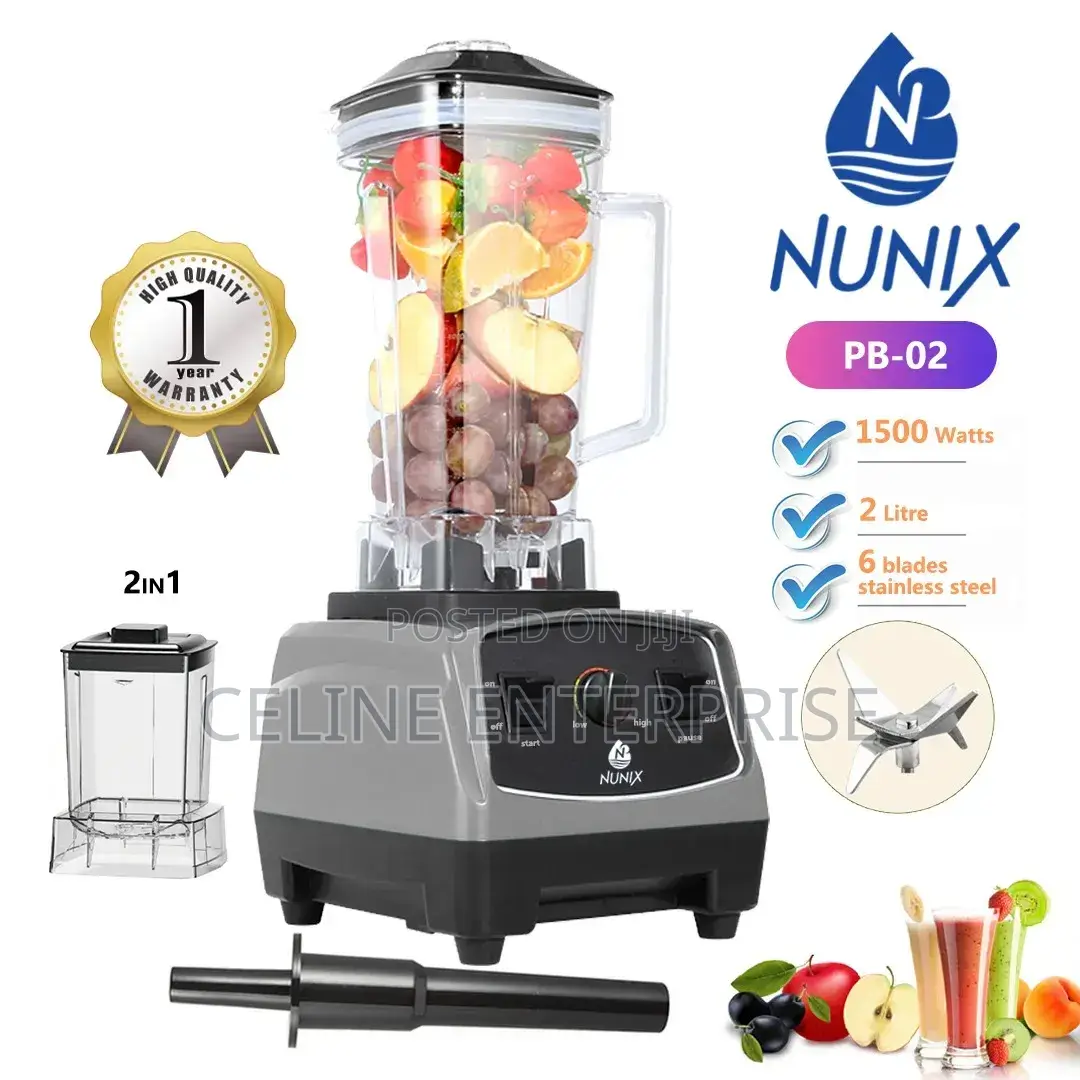 2 in 1 Nunix Commercial Blender