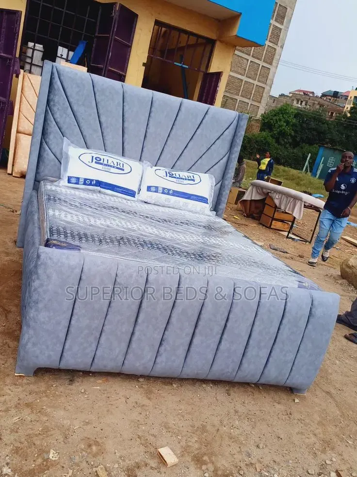 5x6 New Silver Grey Chester Bed: Pay on Delivery