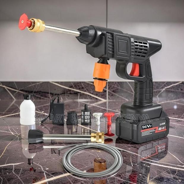 Hassle Free 96v Cordless Portable High Pressure Car Washing Washer Gun