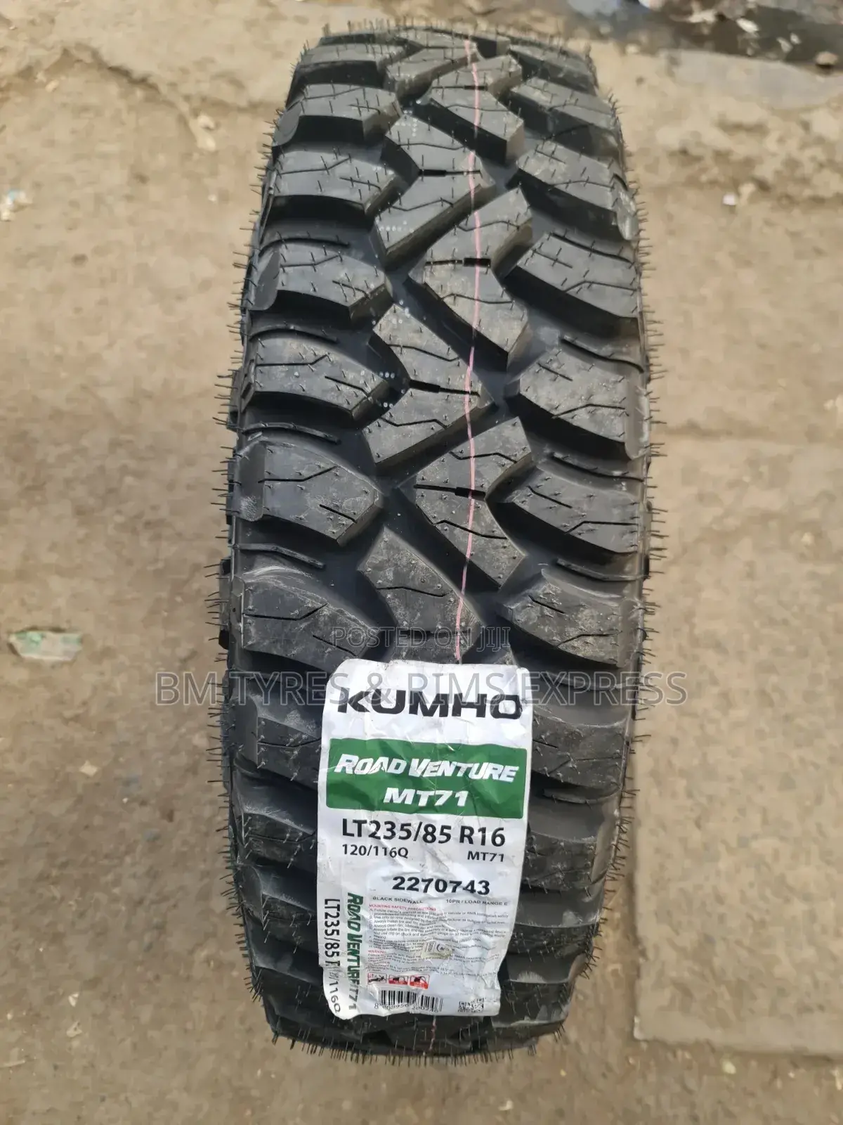 235 /85 R16 Khumo Tires (Mud Terrein)