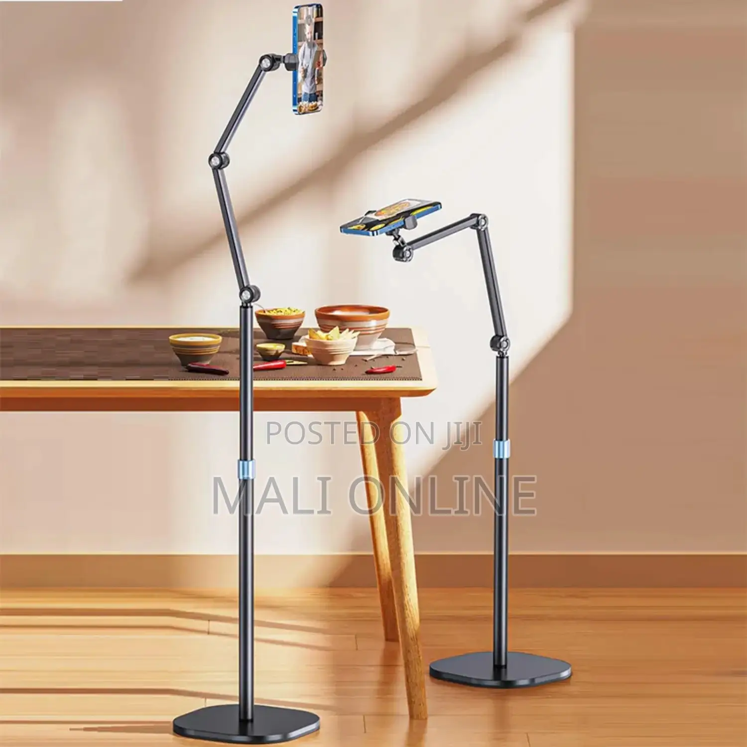 Adjustable Phone Tablet Stand Holder Floor Bracket Telescopic Stand