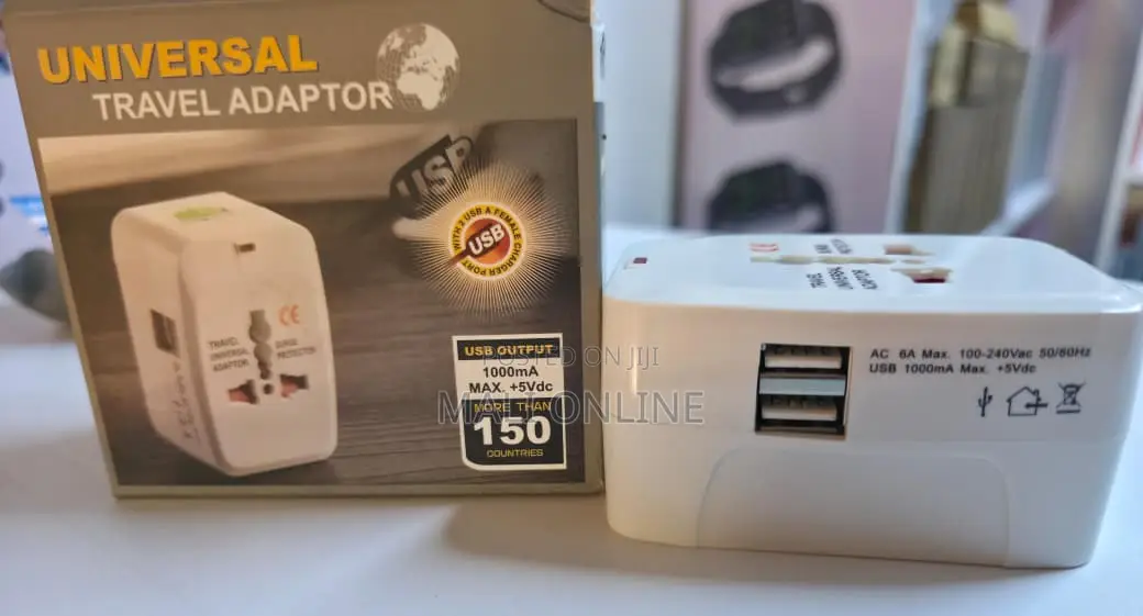 Power Travel Adapter Worldwide Plug Dual Usb Charger Travel Kit