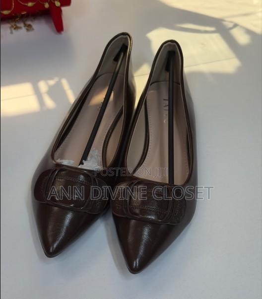 Brown Leather Ladies Shoes
