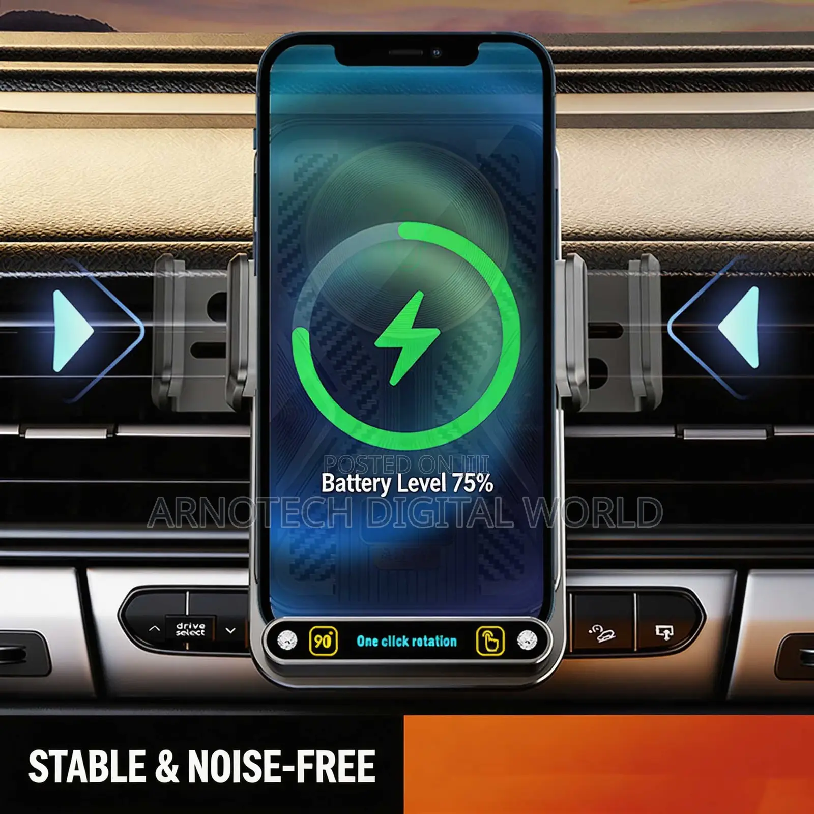 X18 15w Wireless Charging Car Phone Holder Infrared Sensing