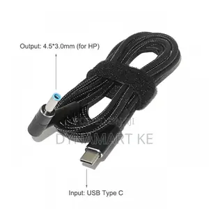 Usb C to Hp 4.5x3.0mm Laptop Cable Dual Chip Pd E-Marker 100w