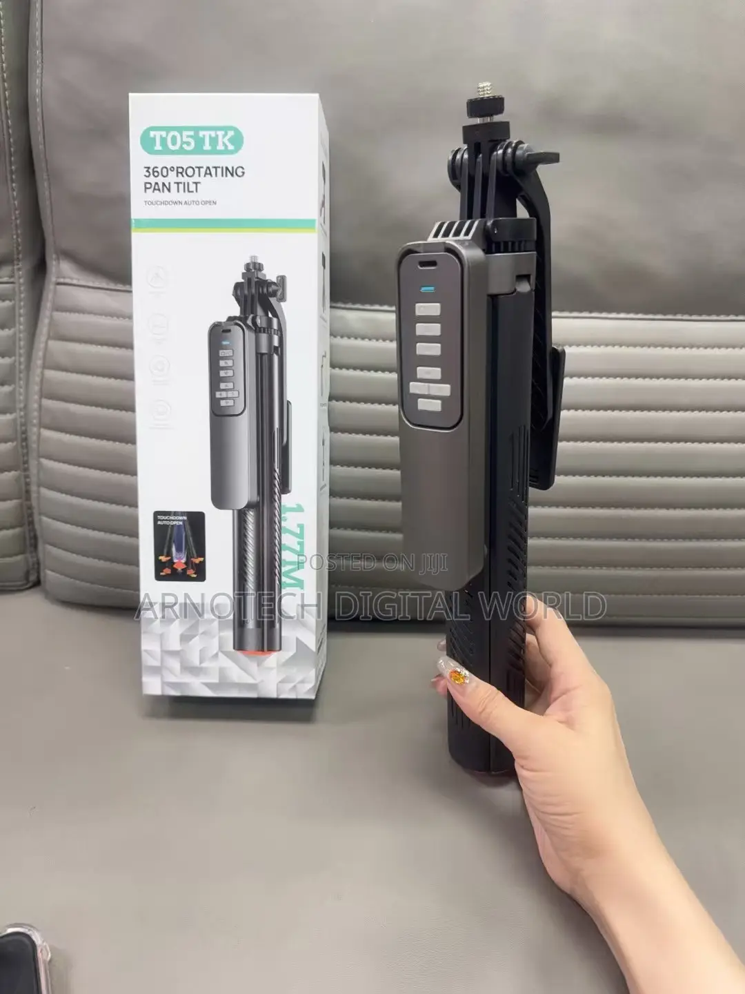T05 Tk 360° Rotating Pan Tilt Selfie Stick Tripod