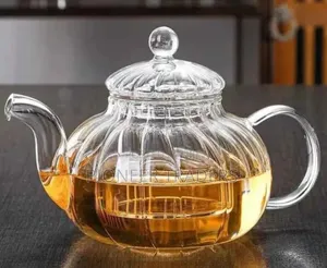 Striped Teapot Borosilicate 800ml