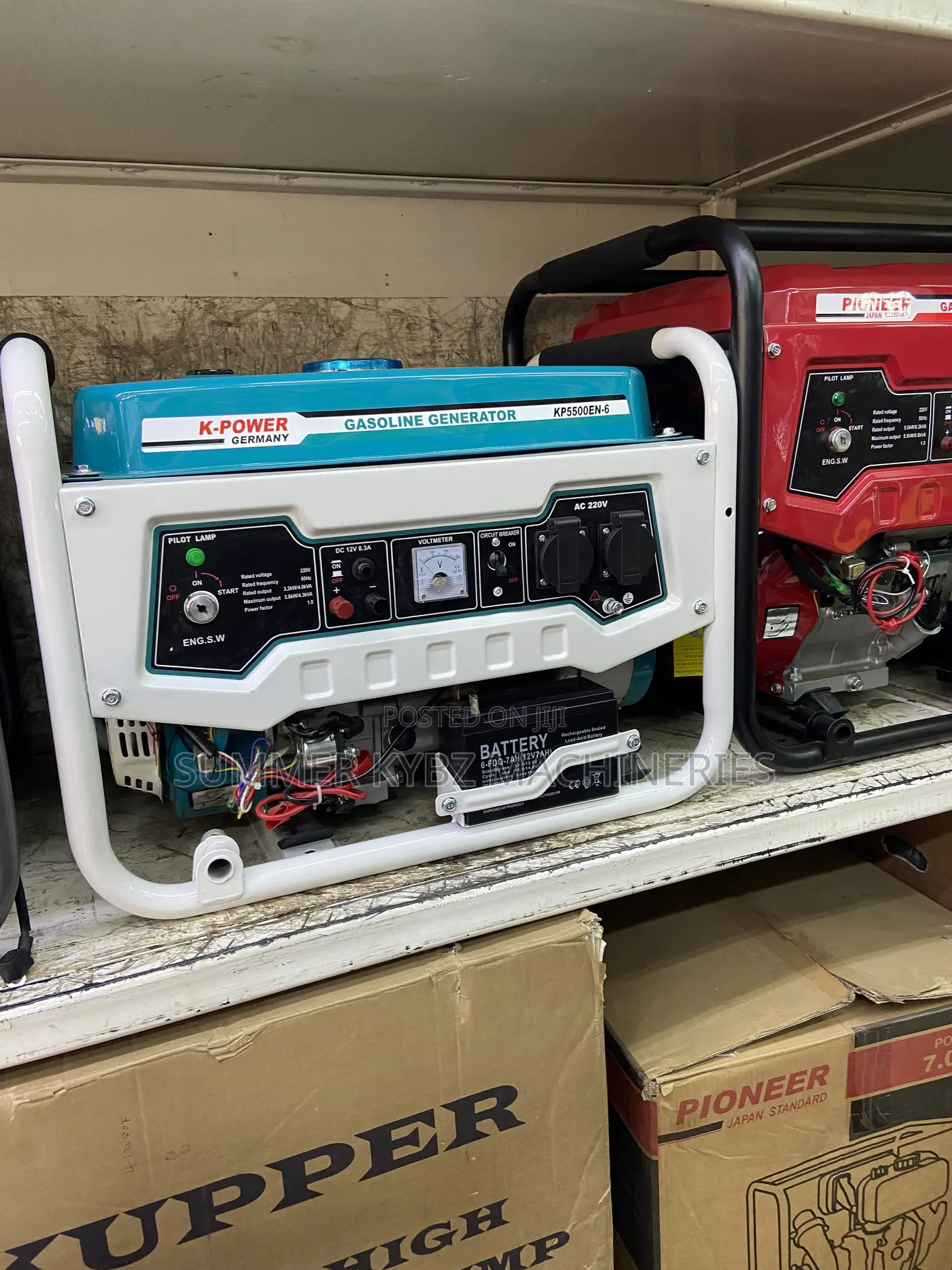 K-Power Germany Gasoline Generator (Model Kp5500en-6) 5.5 Kva