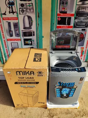 Mika 10kg Washing Machine Top Load Washer Dark Silver