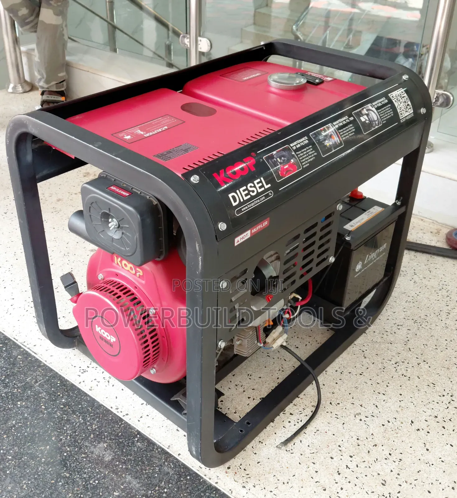 Koop Kdf11000xe 10kva Three Phase Keystart Aircooled Diesel Generator