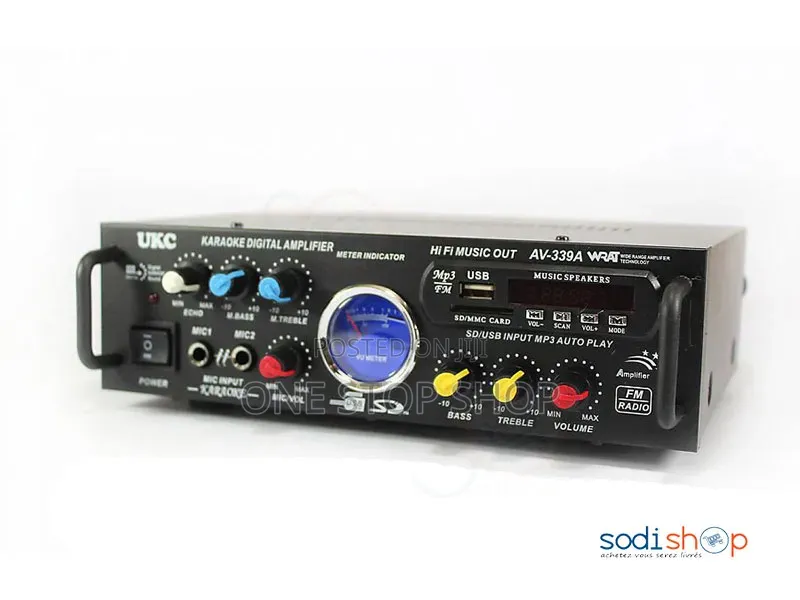 Ukc Bluetooth Amplifier With Microphone Inputs For Home/Professional