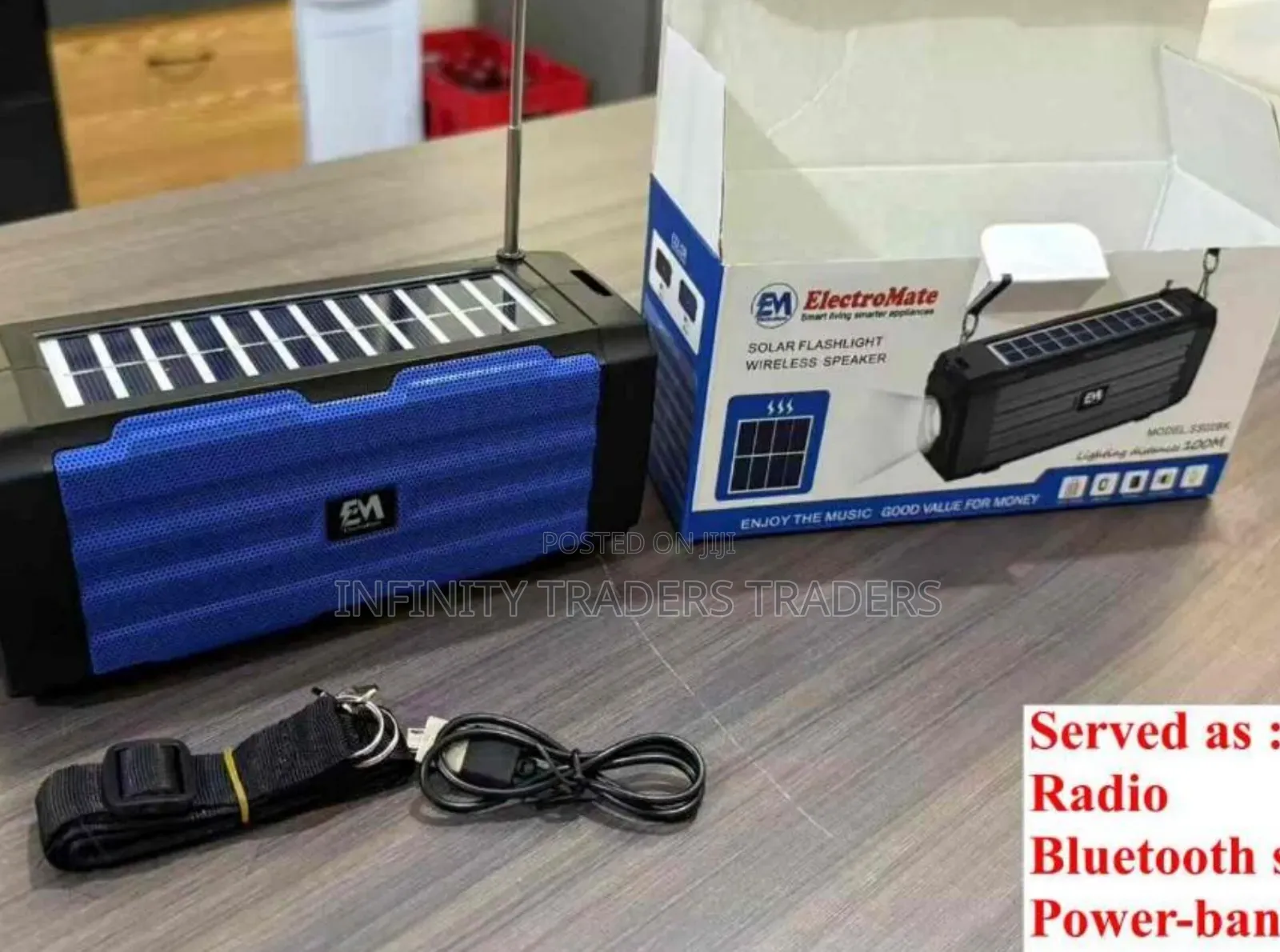Electromate Solar Flashlight Wireless Robot Speaker