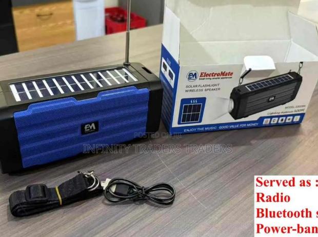 Electromate Solar Flashlight Wireless Robot Speaker