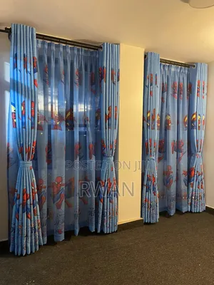 Spider-Man Design Window Curtain
