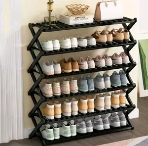 6 Tier Bamboo Shoe Rack Foldable