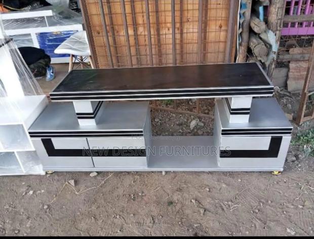 Tv Stand Black and White