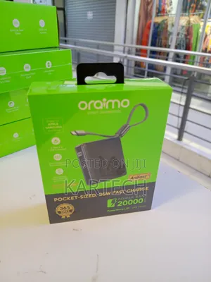 Oraimo Powernova L21 20000mah 30w Fast Charge Power Bank