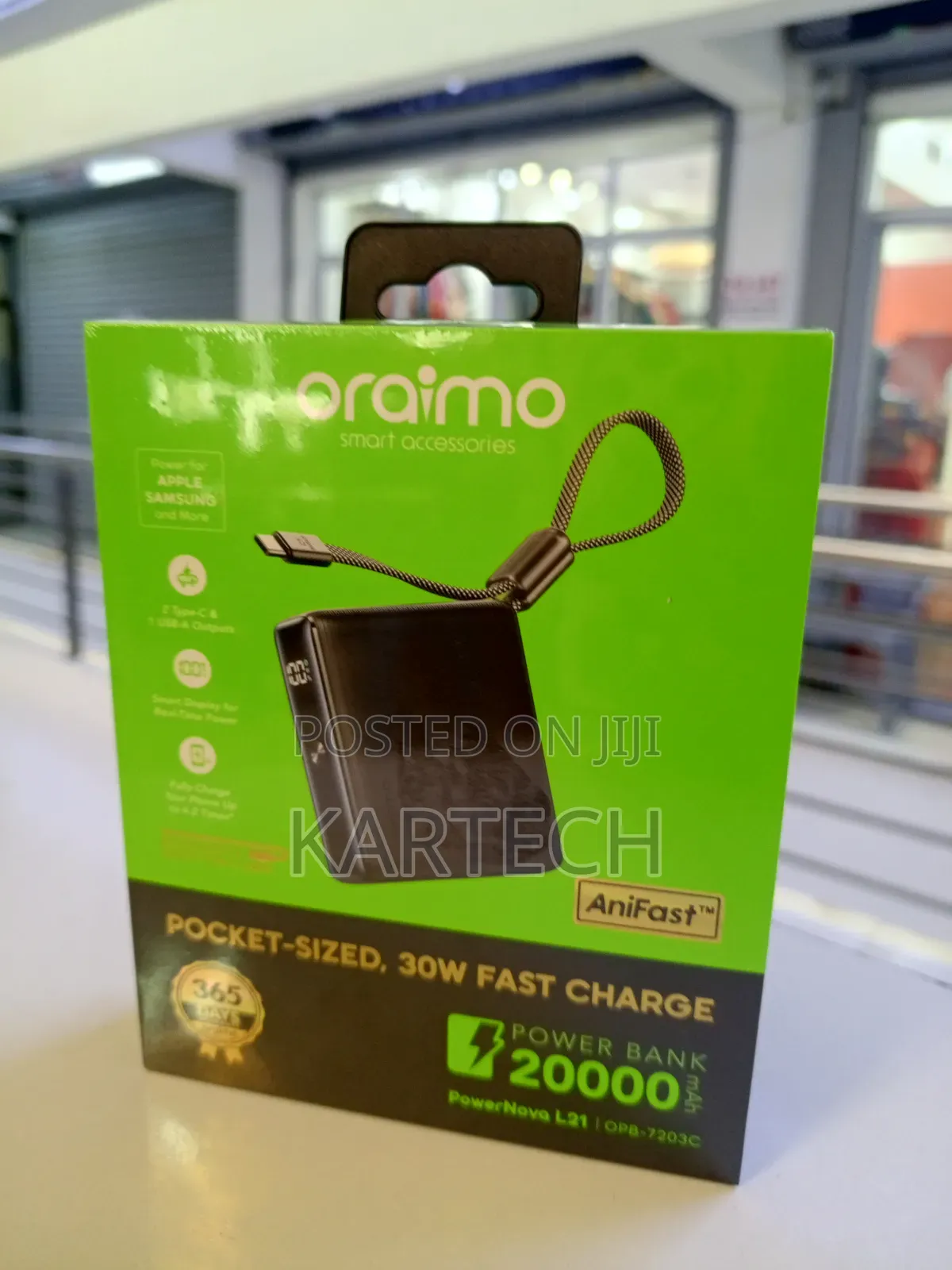 Oraimo Powernova L21 Pocket-Sized 20000mah Power Bank