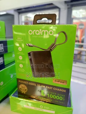 Oraimo Powernova L11 10000mah 22.5w Fast Charge Pocket Size Power Bank