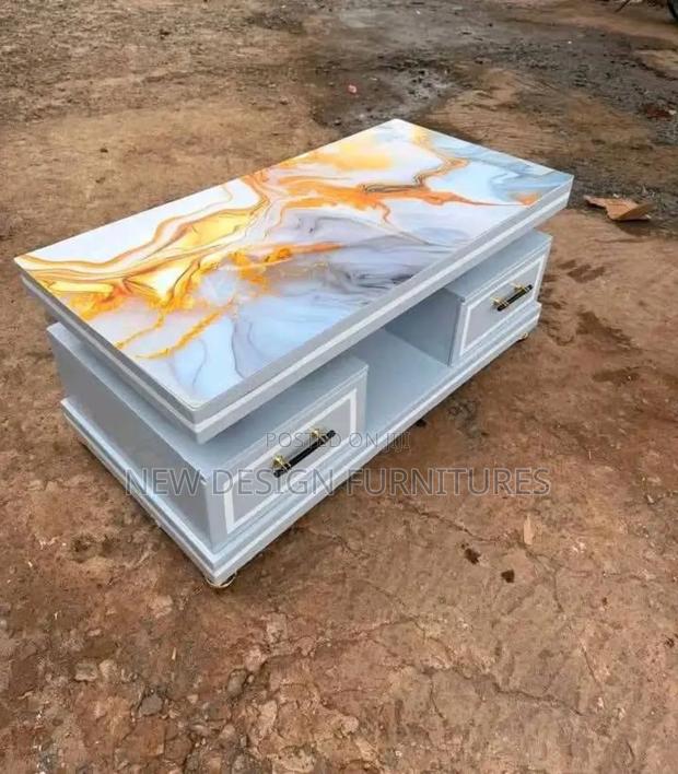 White Table With Storage Drawers