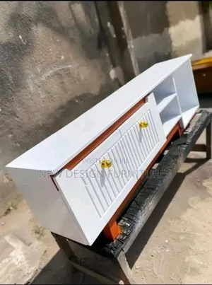 White Tv Standa and Brown