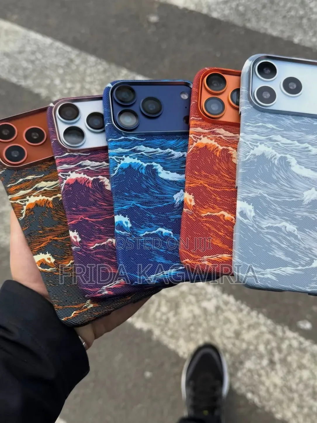 Ocean Wave Carbon Back Cover for iPhone 17 Pro Max
