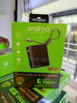 Oraimo Powernova L11 Pocket-Sized 10000mah 22.5w Power Bank