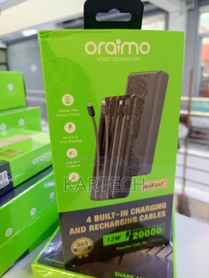 Oraimo Traveler Link 20 12w 20000mah Portable Power Bank