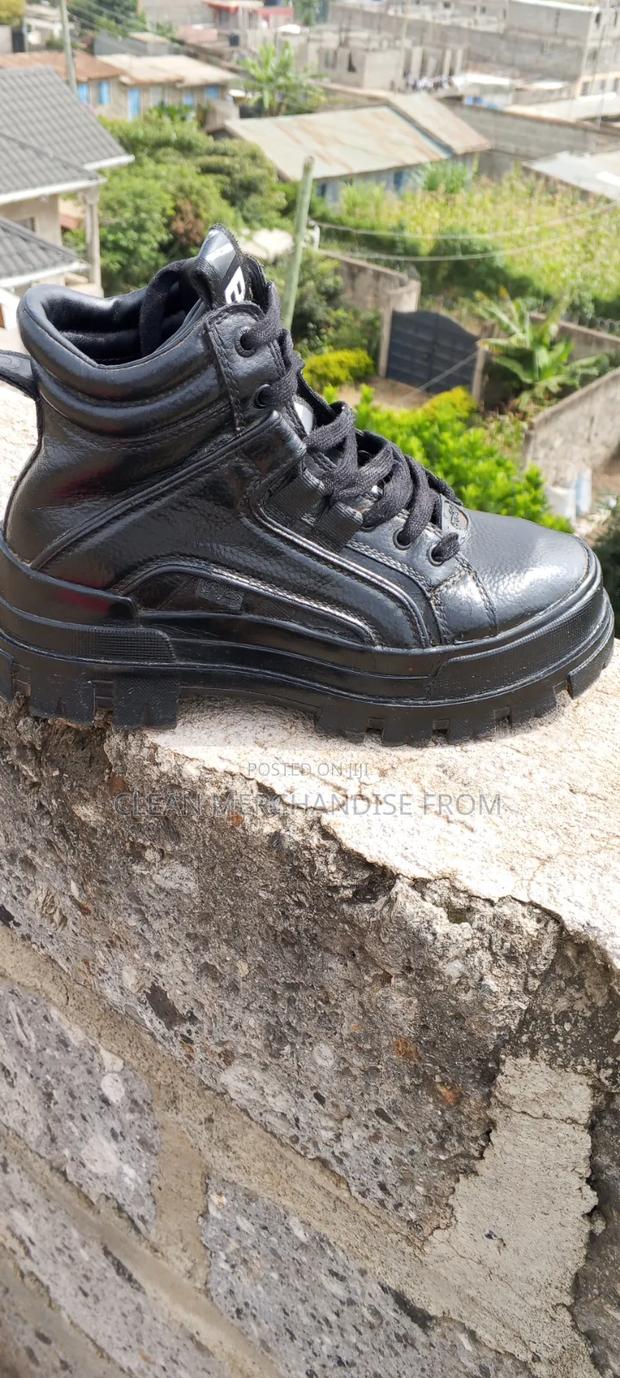 Black Chunky Platform Boots -Stylish Durable Casual Shoes - thumbnail 2