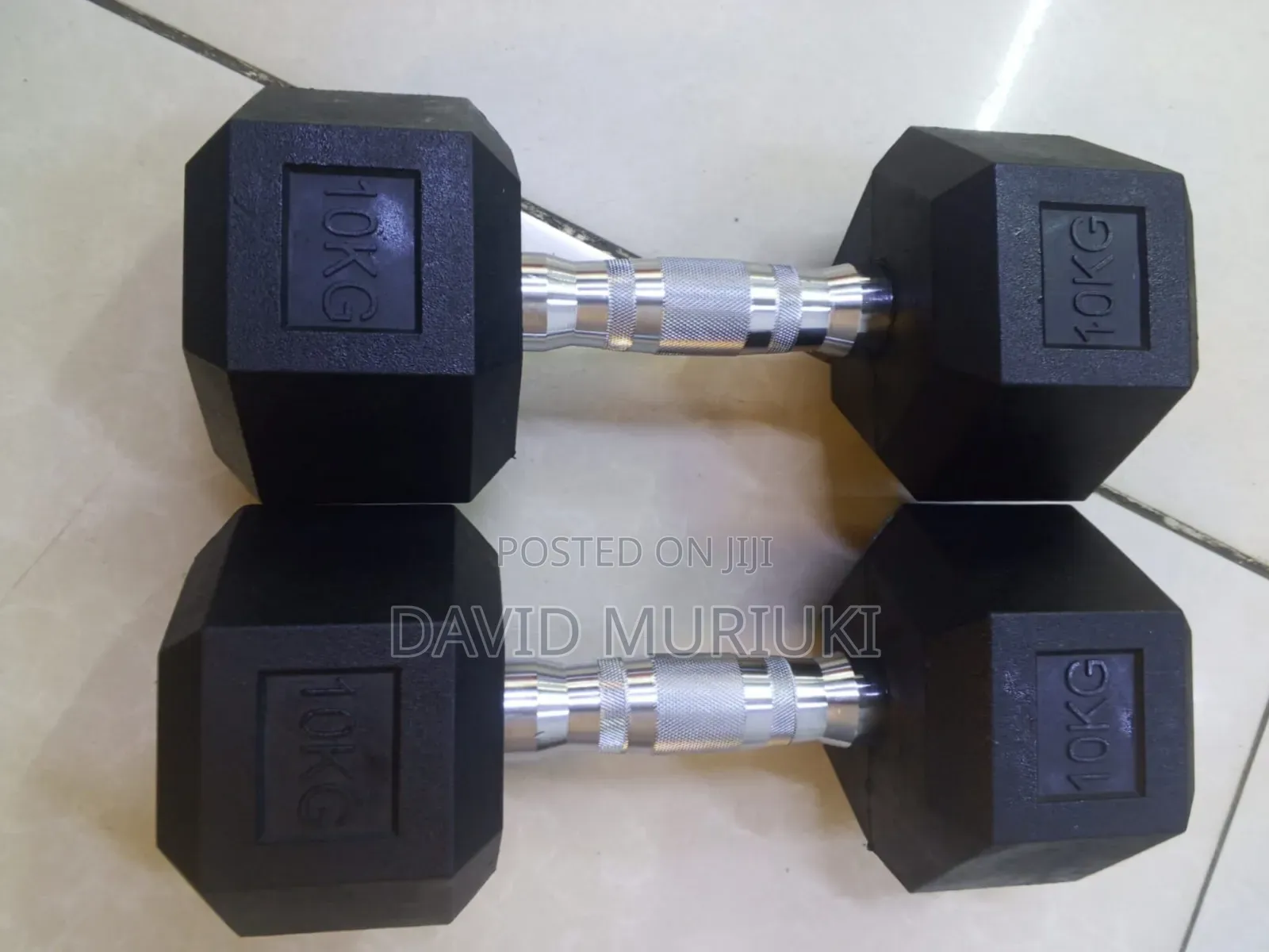 10kg Hexagonal Dumbbell Set