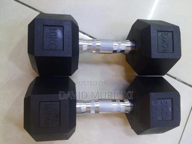 10kg Hexagonal Dumbbell Set