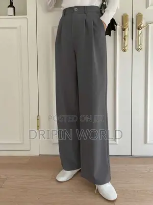 Official Trousers Men Korean Pants Baggy