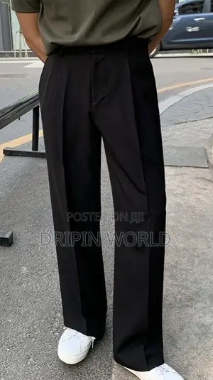 Official Trousers Men Korean Pants Baggy