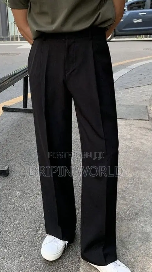 Official Trousers Men Korean Pants Baggy