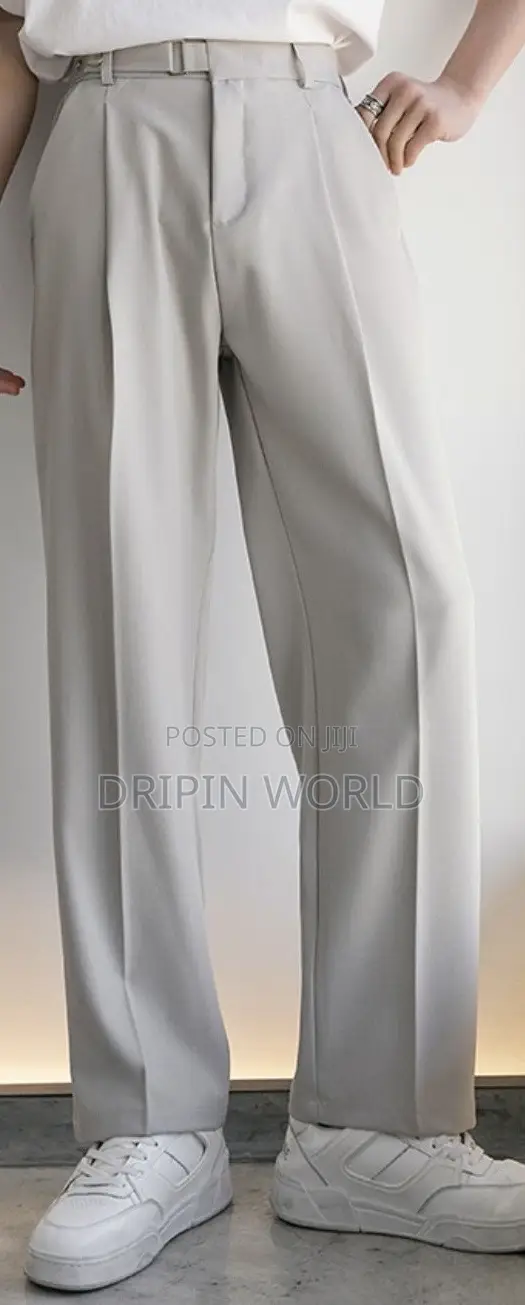 Official Trousers Men Korean Pants Baggy