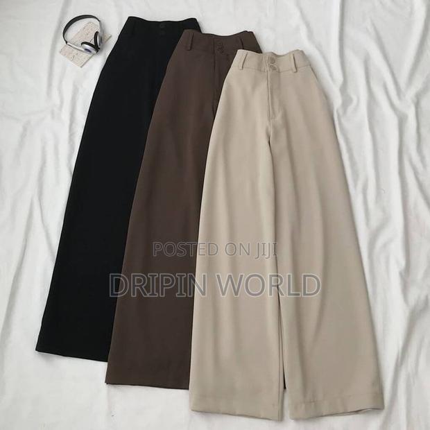 Official Trousers Ladies Wide Leg