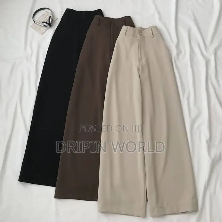 Official Trousers Ladies Wide Leg