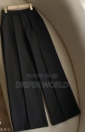 Official Trousers Ladies Wide Leg