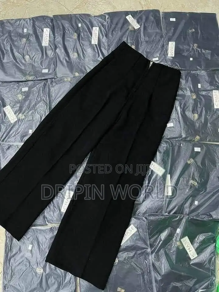 Official Trousers Ladies Wide Leg